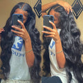 Synthetic Wigs Front Lace Long Curly Hair Headgear